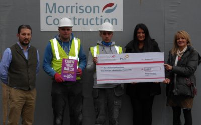 Workers welcome John Hartson Foundation to Inverness site