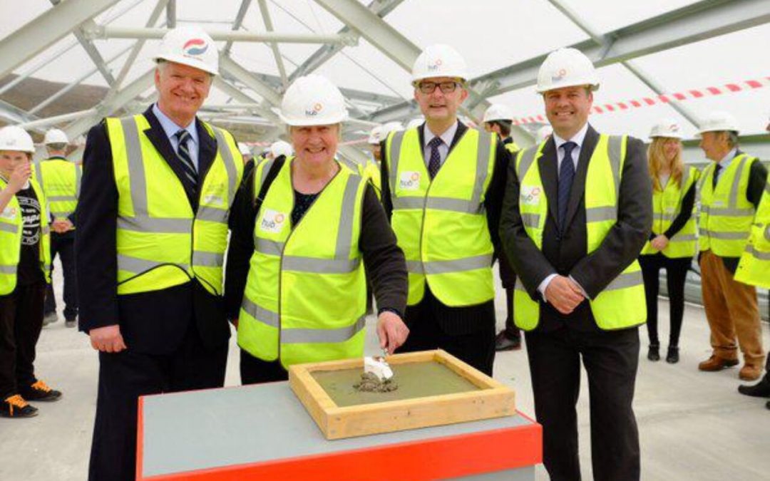 Topping out milestone for Anderson High School and Halls of Residence